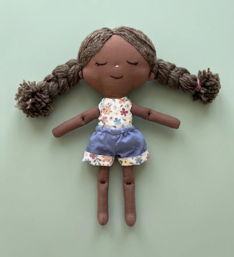 Mara - Muñeca de apego artesanal de algodón - Bebés 0+ meses - Foto 3