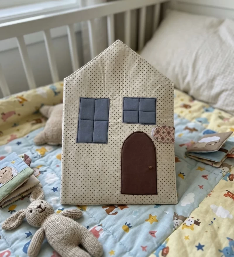 Casita de ratones - Juego simbólico artesanal de algodón - Fomento de rutinas y empatía - Niños 2+ años - Foto 2